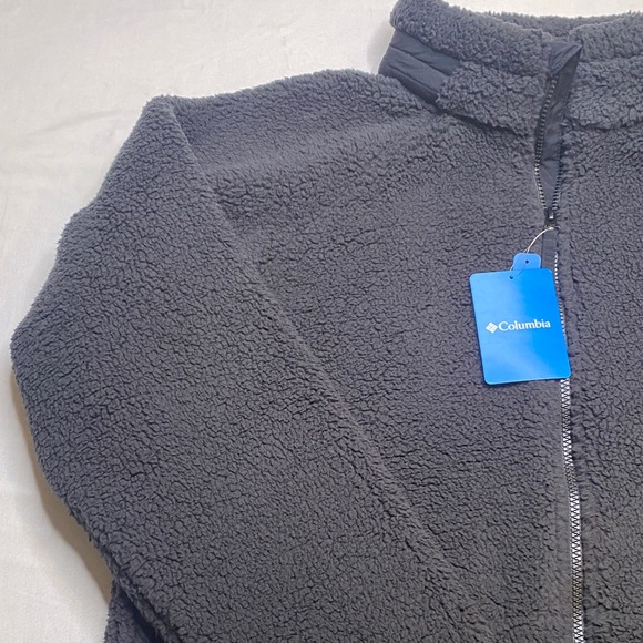 Columbia Charcoal Sherpa Jacket Size Large - Picture 4 of 15